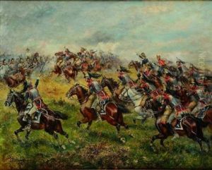 La Charge De Wagram, 1er Regiment De Dragons La Charge De Wagram, 1er Regiment De Dragons