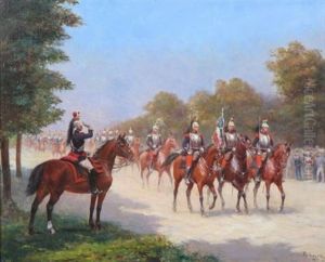 La Cavalerie Francaise by Paul Emile Leon Perboyre