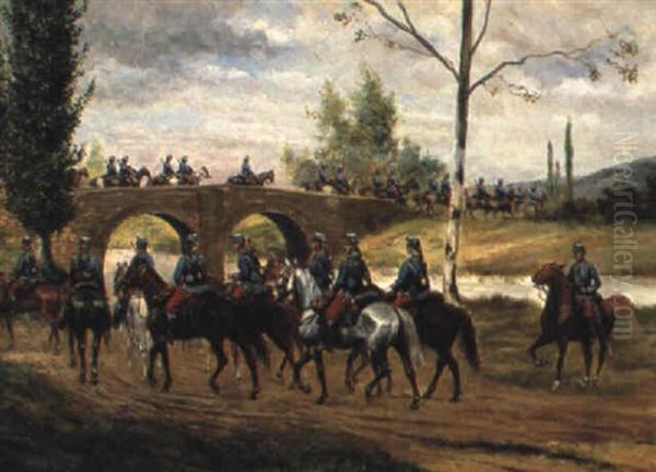 French Soldiers On Manoeuvre - view 1