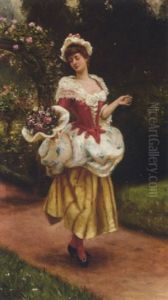 An English Rose by Herbert Sidney Percy