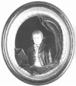 A Gentleman, Wearing A Black Coat With Gold-coloured Buttons by Samuel Percy