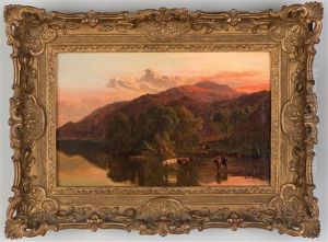 Sunset In The Highlands by Sidney Richard Percy