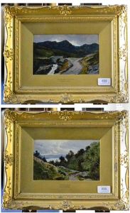 Church Beck, Coniston And Coniston Water (2 Works) by Sidney Richard Percy