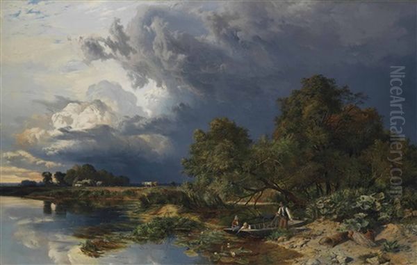 Spring, An Approaching Shower - view 1