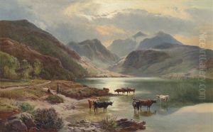 Glencoe From Loch Leven, Scotland by Sidney Richard Percy