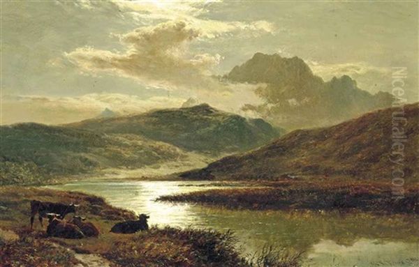 Cattle At The Edge Of A Lake, Traditionally Identified As Broadford, Isle Of Skye - view 1