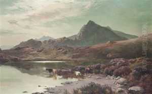 Llyn Cwm-ffynnon, North Wales by Sidney Richard Percy