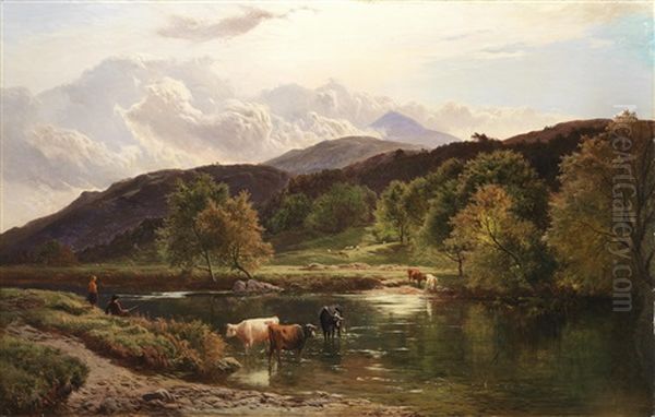 On The Llugwy Near Capel Curig - view 1