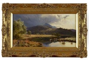 Synidot From The Glaslyn, North Wales by Sidney Richard Percy