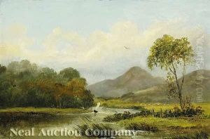 The Mawddach Valley, North Wales by Sidney Richard Percy