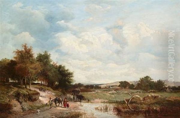 A Pond Near Byfleet, Surrey - view 1