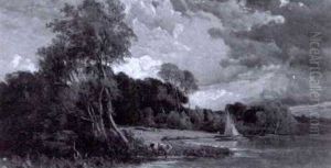An English Landscape by Sidney Richard Percy