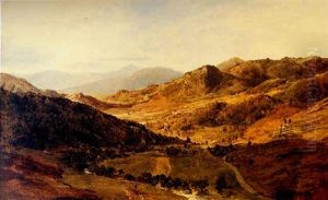 A Brisk Walk In A Wooded Valley by Sidney Richard Percy