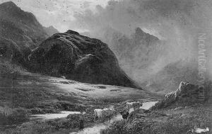 Vue De Langdale Head, Westmorland by Sidney Richard Percy
