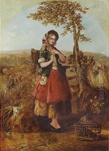 A Young Girl Resting By A Brook by Sidney Richard Percy