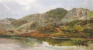 Mountainous Lake Scene Mountainous Lake Scene