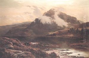 Llyn Cwm Brychan, North Wales by Sidney Richard Percy