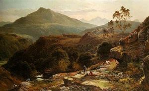 Snowdon And Moel Siabod by Sidney Richard Percy