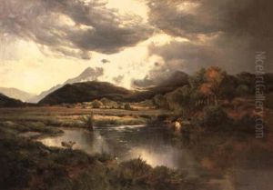 Near Betws-y-coed by Sidney Richard Percy