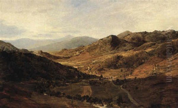 View In The Welsh Mountains - view 1