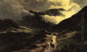 The Minors Road, North Wales by Sidney Richard Percy