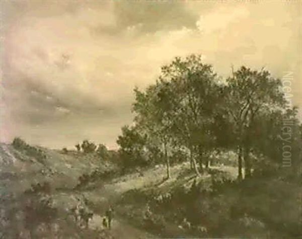 Travellers In A Wooded Landscape - view 1