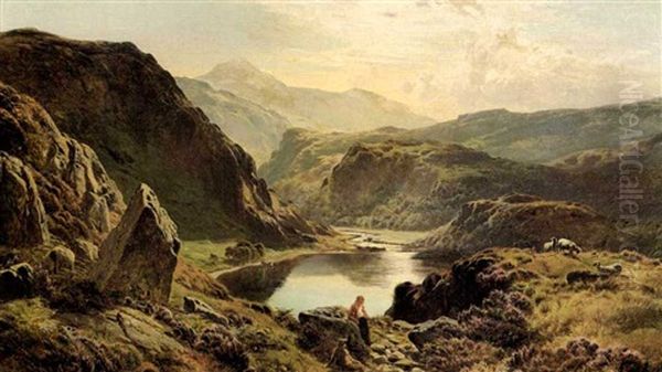Llyn Ddinas Near Beddgelert, North Wales - view 1