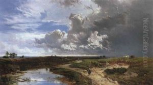 A Summer Storm Brewing by Sidney Richard Percy