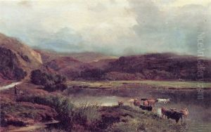 River Landscape In North Wales River Landscape In North Wales