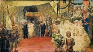 Bautizo Del Infante Don Juan En Sevilla by Jose Arpa Y Perea