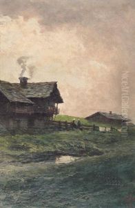 Paesaggio Con Figure by Giacinto Bo