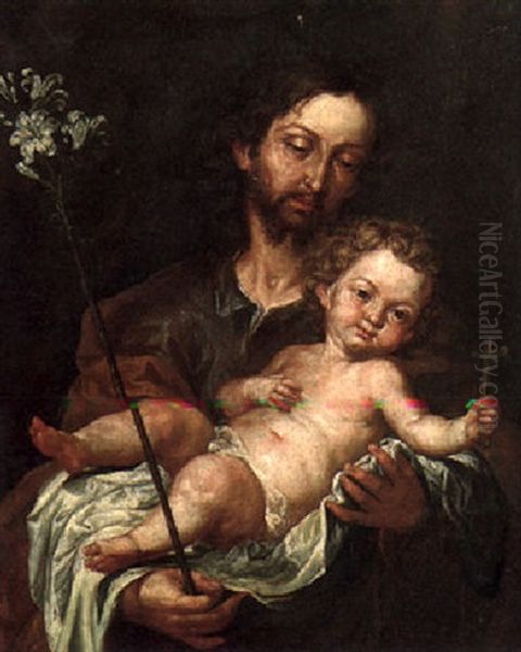Saint Joseph With The Infant Christ - view 1