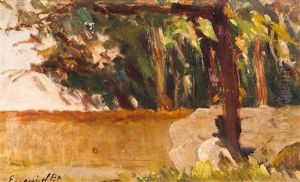 Landscape With Trees by Antonio Ezequiel Pereira