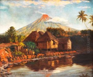 Village By Mayon Volcano