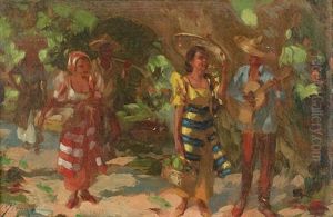 Frohlicher Markttag by Jose Maria Pereira