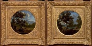 Scenes Pastorales Dans La Campagne Romaine (+ Another; Pair) by Gabriel Perelle