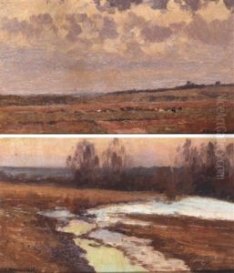 Landscape by Vasili (Vladimir) Vasilievich Perepletchikov