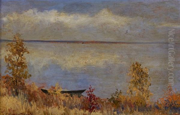 Afternoon Light On The River, Autumn - view 1