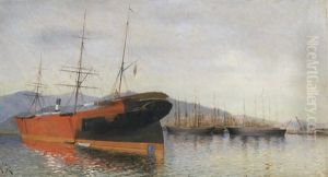 Schiffe Im Hafen by Achille Peretti