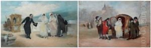 La Descente Du Carrosse - La Demande En Mariage by Antonio Perez Rubio
