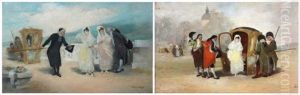 La Descente Du Carrosse La Demande En Mariage by Antonio Perez Rubio