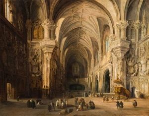 San Juan De Los Reyes, Toledo by Genaro Perez Villaamil Y Duguet