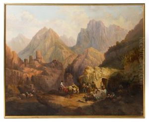 Campaign Among Ruins, 1846 by Genaro Perez Villaamil Y Duguet