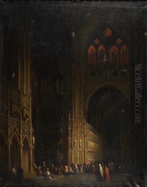 Interior De Catedral Gotica - view 1