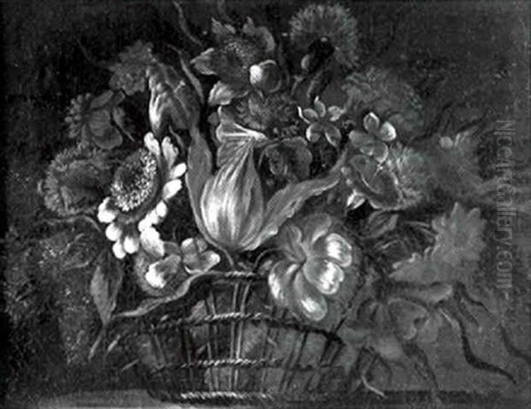Nature Morte Au Panier De Fleurs - view 1