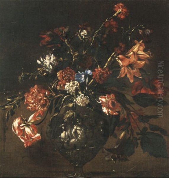 A Still Life Of Flowers In A Vase - view 1