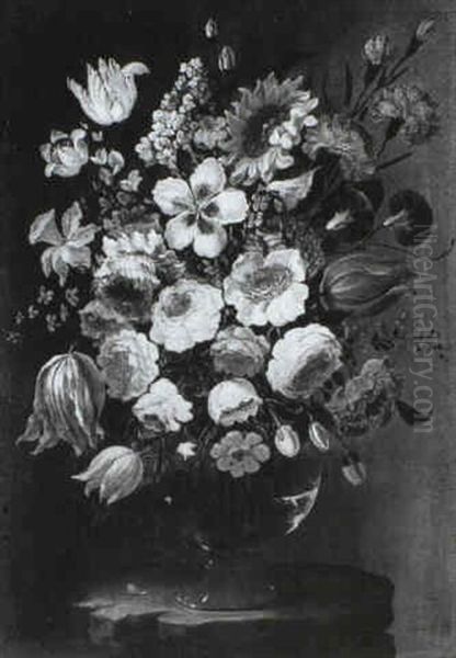 Still Life Of Flowers In A Vase - view 1