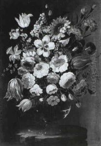 Still Life Of Flowers In A Vase Still Life Of Flowers In A Vase