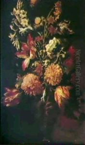 Nature Morte Med Blomster by Bartolome Perez