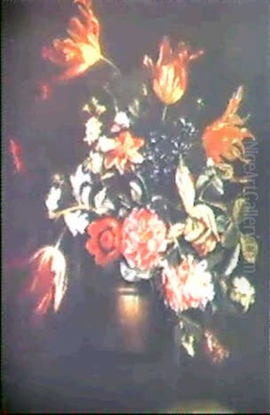 A Still Life Of Flowers In A Vase - view 1
